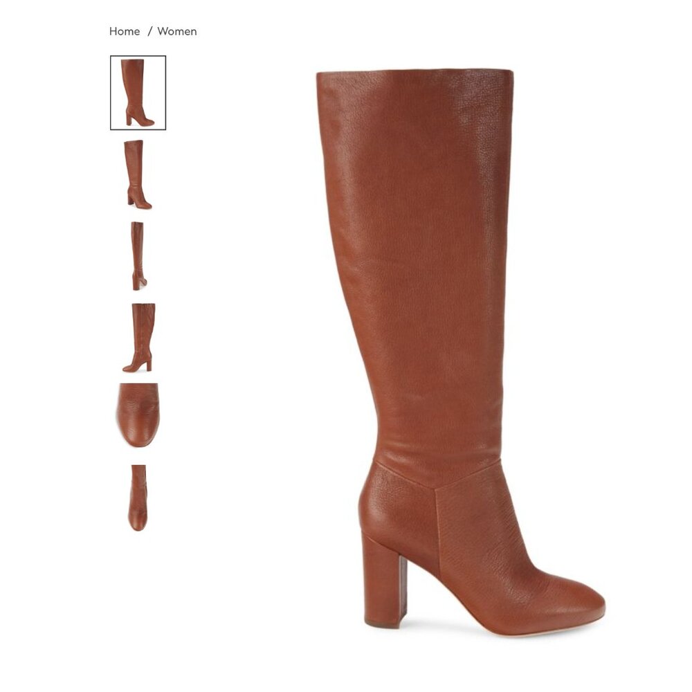 Vince Brannen Leather Knee-High Boots Size 9.5